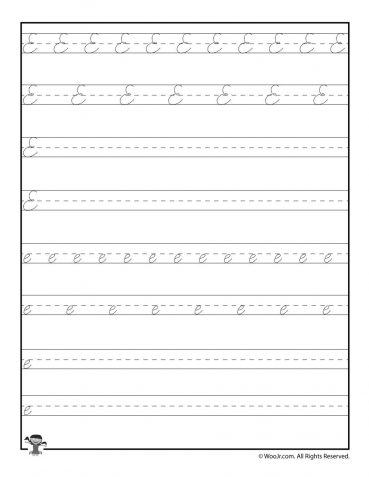 cursive writing practice worksheets woo jr kids activities