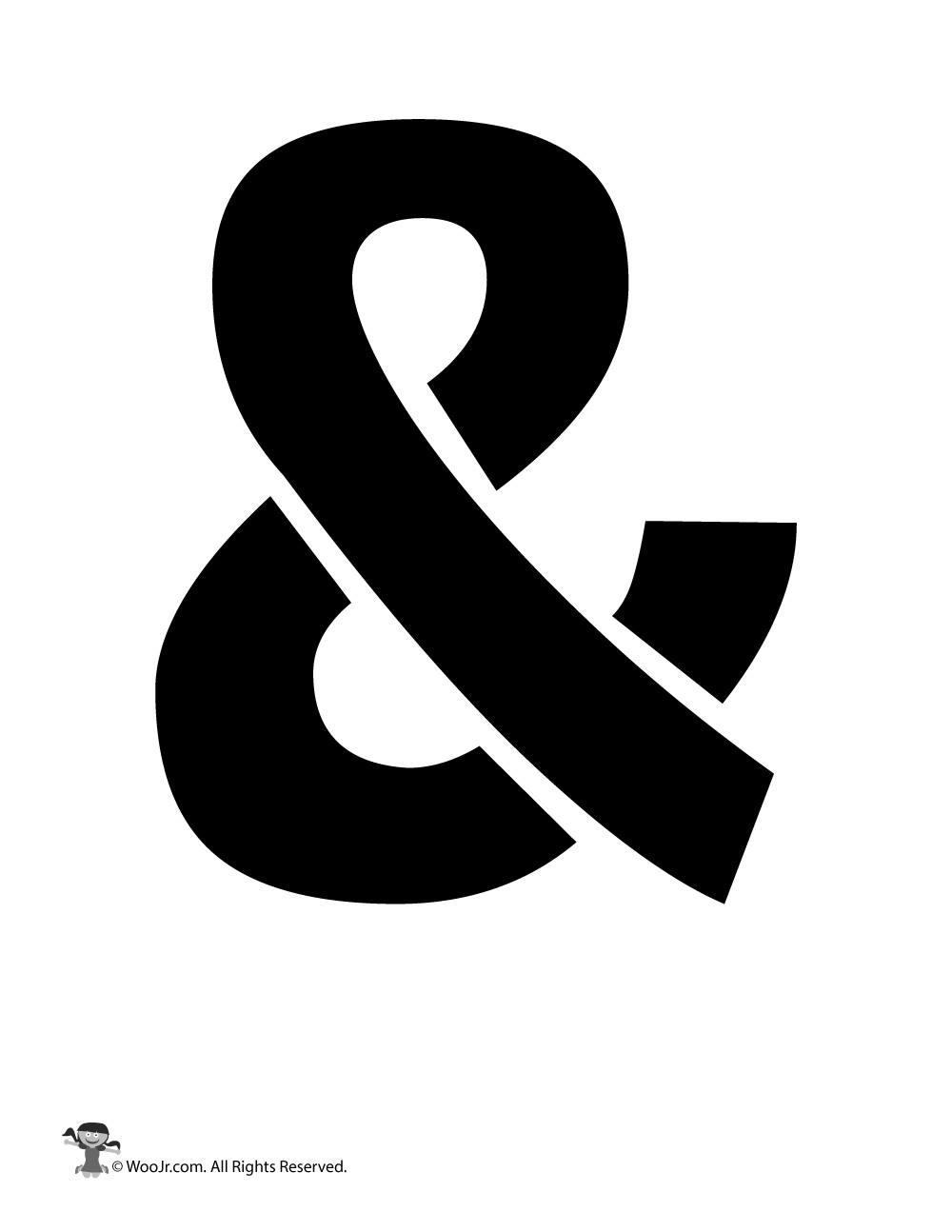 ampersand sign stencil woo jr kids activities