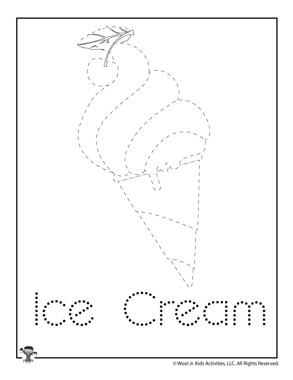 If each person eats 1 cup, the gallon will serve 16 people because there are 16 cups in a gallon. I Is For Ice Cream Word Tracing Woo Jr Kids Activities Children S Publishing