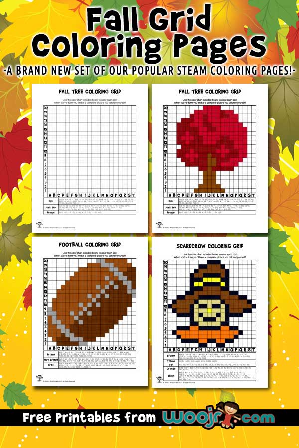 fall grid coloring pages mystery picture activities woo jr kids activities children s publishing