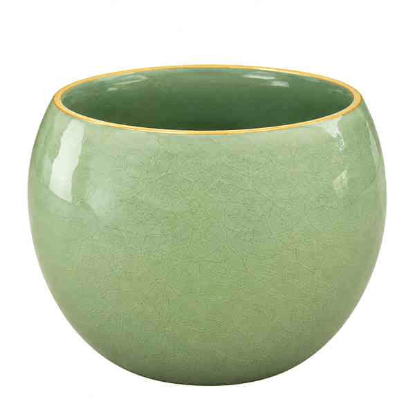 Jade Green Round Pot