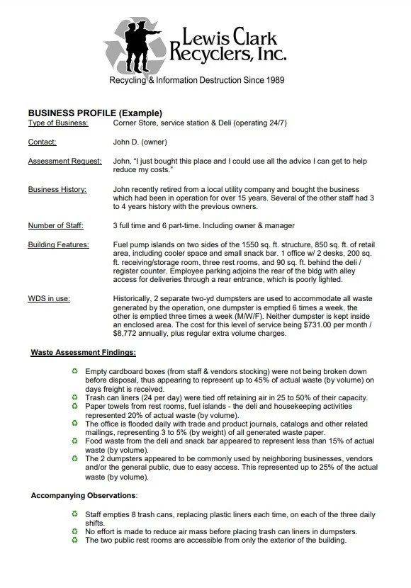 Business Profile Template Free Word Templates