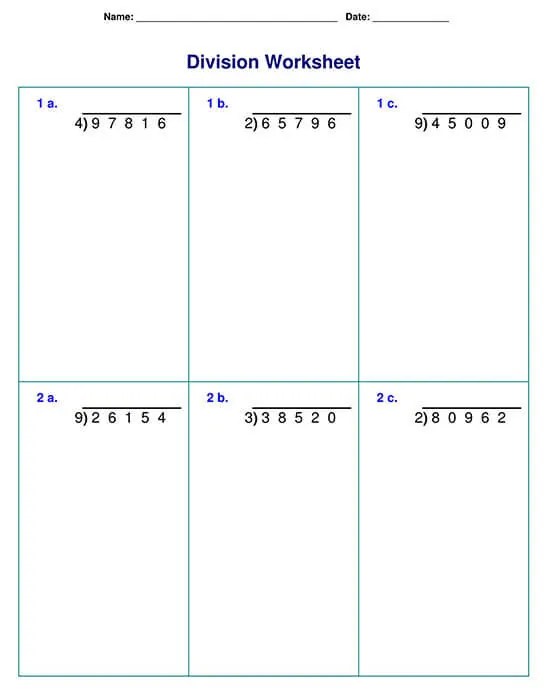43 printable division worksheets for grade 4 6 word pdf