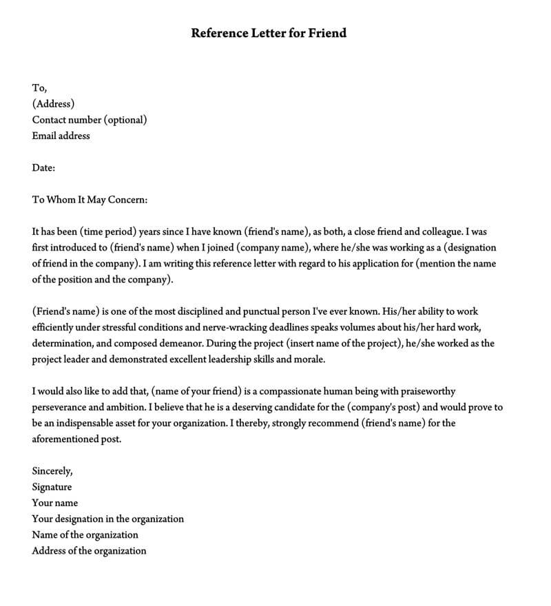 Character Reference Letter 30 Samples For Court Immigration Job Etc