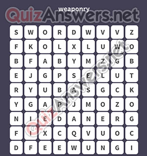 GUN MACE SWORD GRENADE CROSSBOW