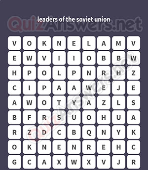 LENIN STALIN MALENKOV BREZHNEV ANDROPOV CHERNENKO GORBACHEV