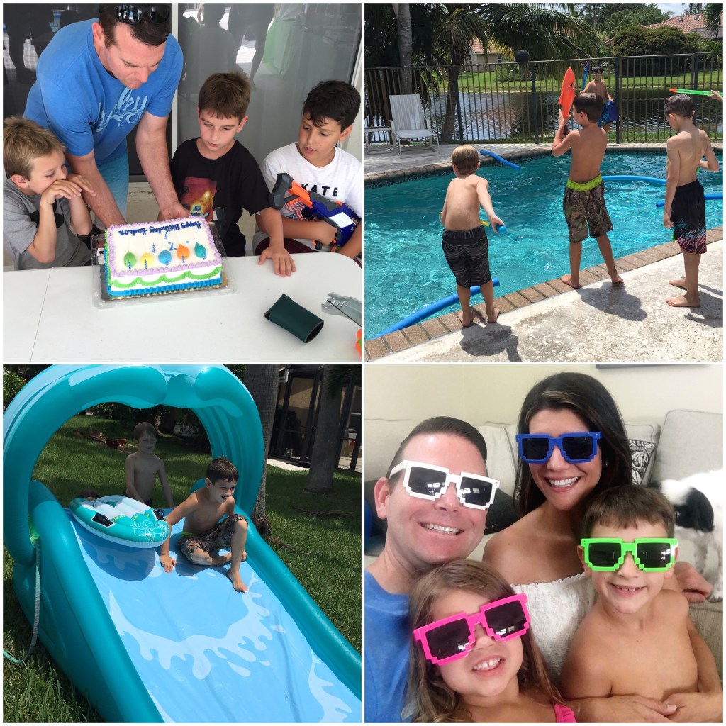 This year the party was much smaller, but my son loved it!