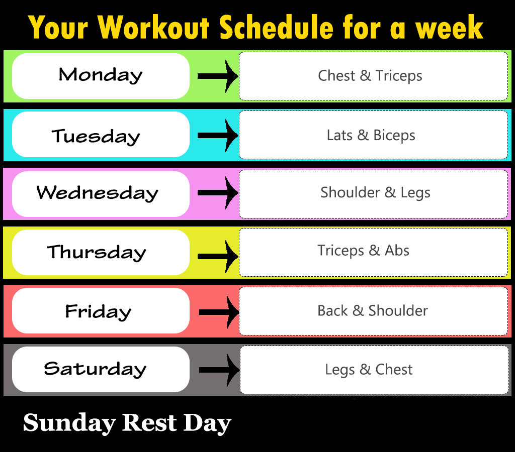 Jun 07, 2019 · day 1 : Full Week GYM Workout Plan | Fitness Workouts & Exercises