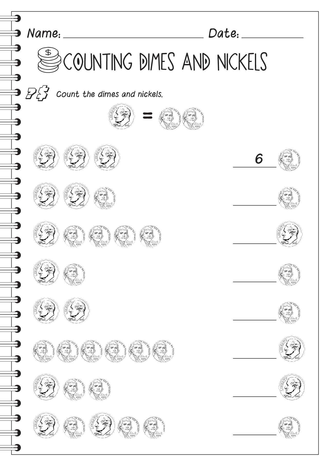 14 best images of penny worksheets for kindergarten