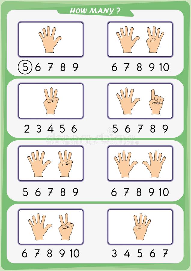 Counting objects 1-10 worksheetsr