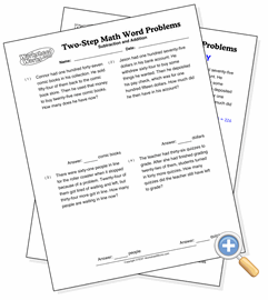 Step 1 worksheet, step 2 worksheet, step 3 worksheet or step 10 worksheet, . Two Step Word Problems Subtraction Then Addition Worksheetworks Com