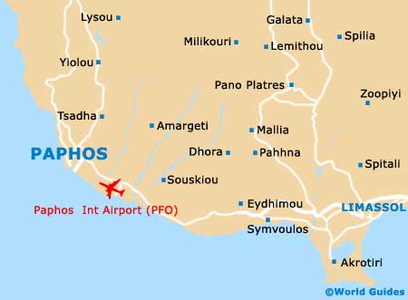 Paphos Maps And Orientation Paphos Cyprus Paphos Map 