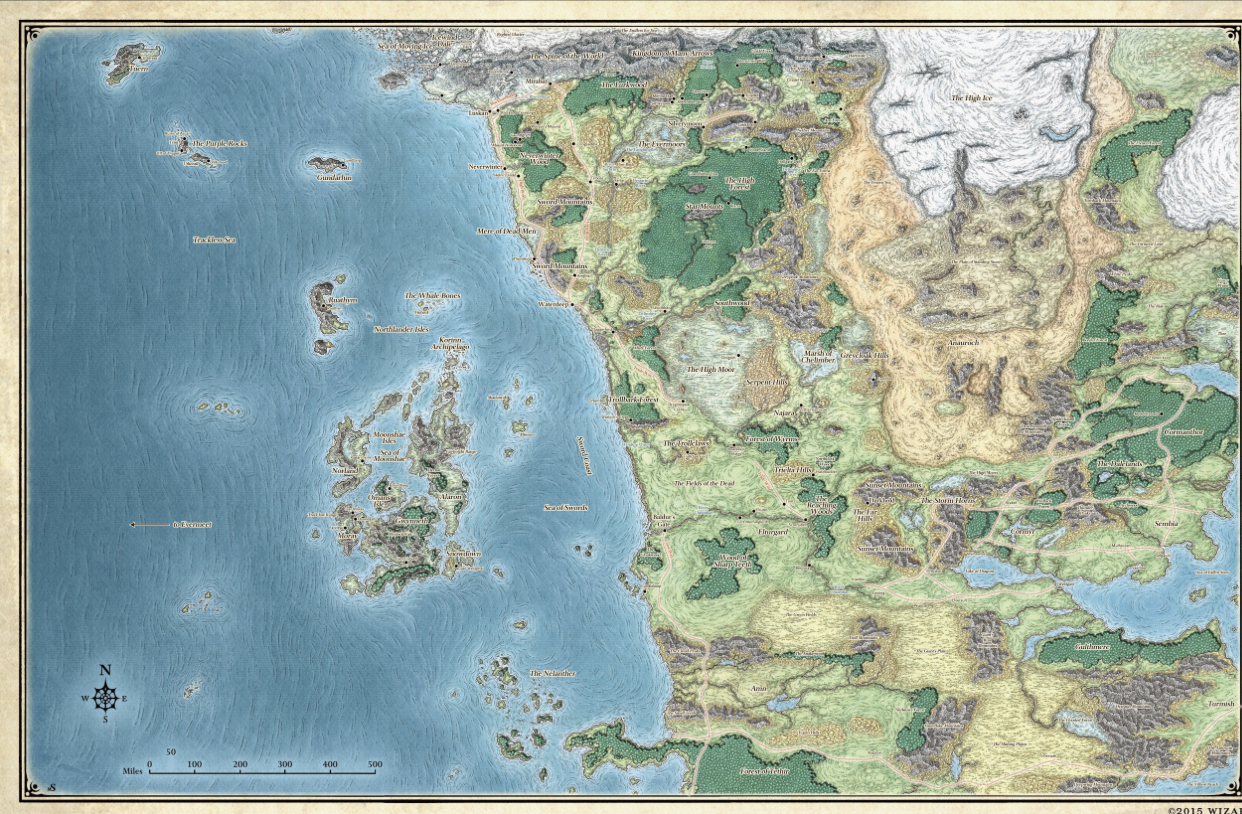 Sword Coast In Abeir Toril World Anvil 