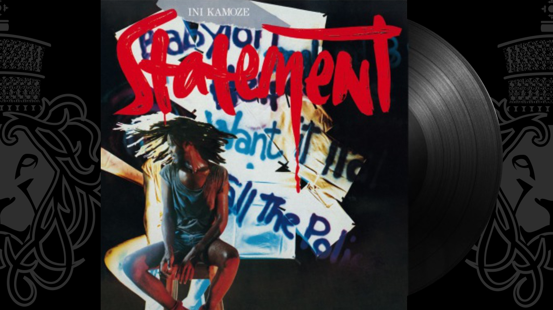英LP Ini Kamoze Statement ILPS9800  Records /00260 INI KAMOZE - STATEMENT 1985 UK Island Records ILPS 9800 GREAT COPY