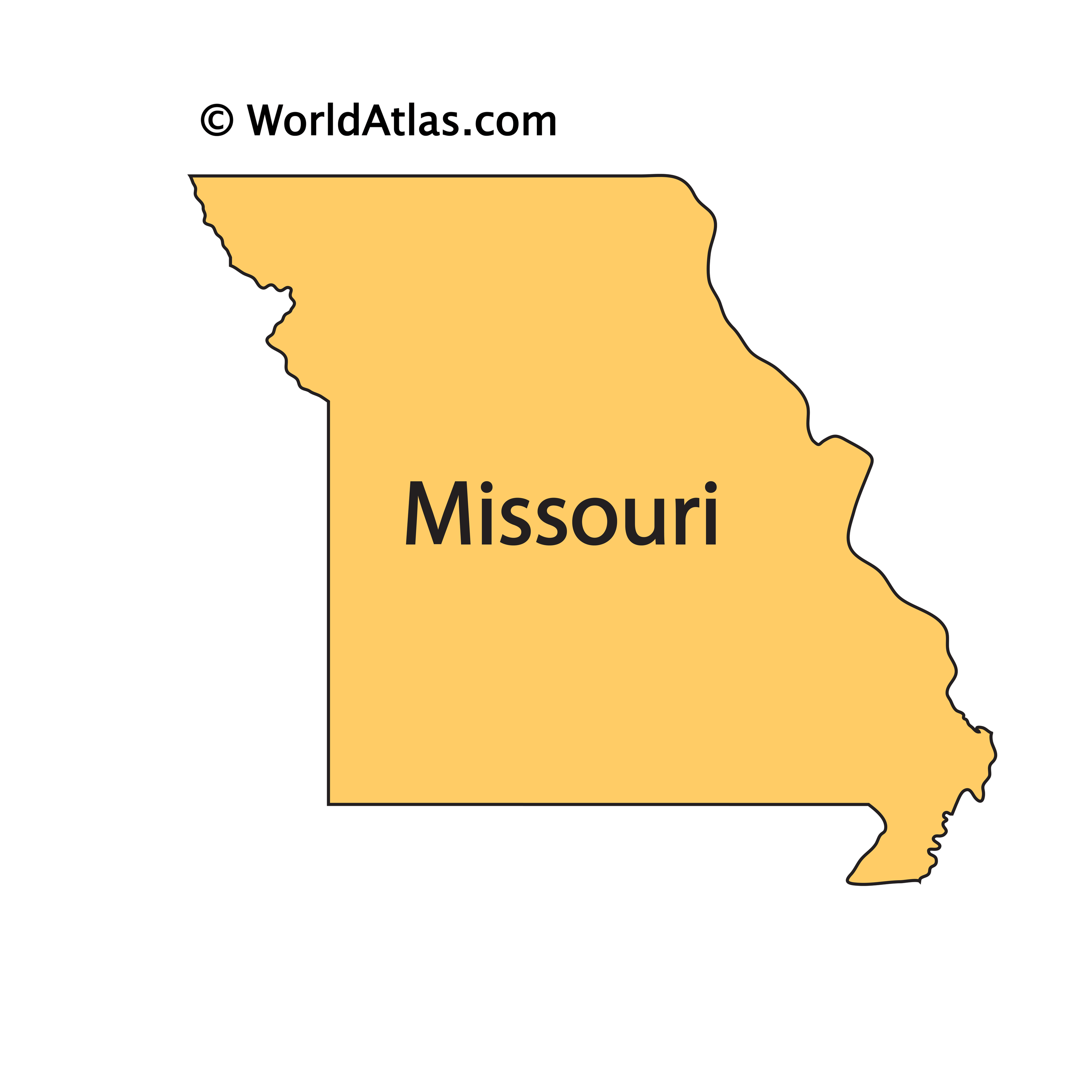 Missouri Maps Facts World Atlas Mo 04 