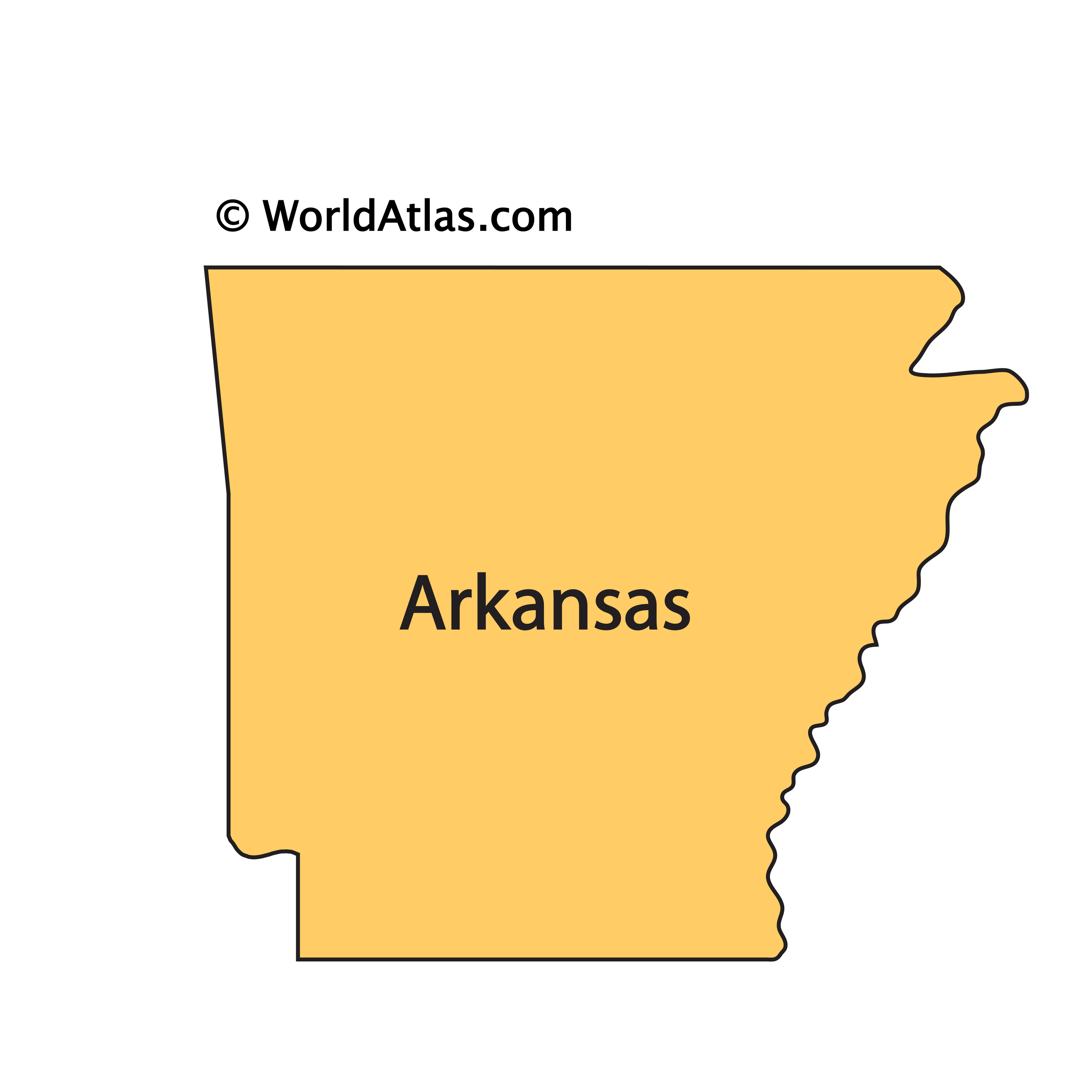 Arkansas Maps Facts World Atlas Ar 04 