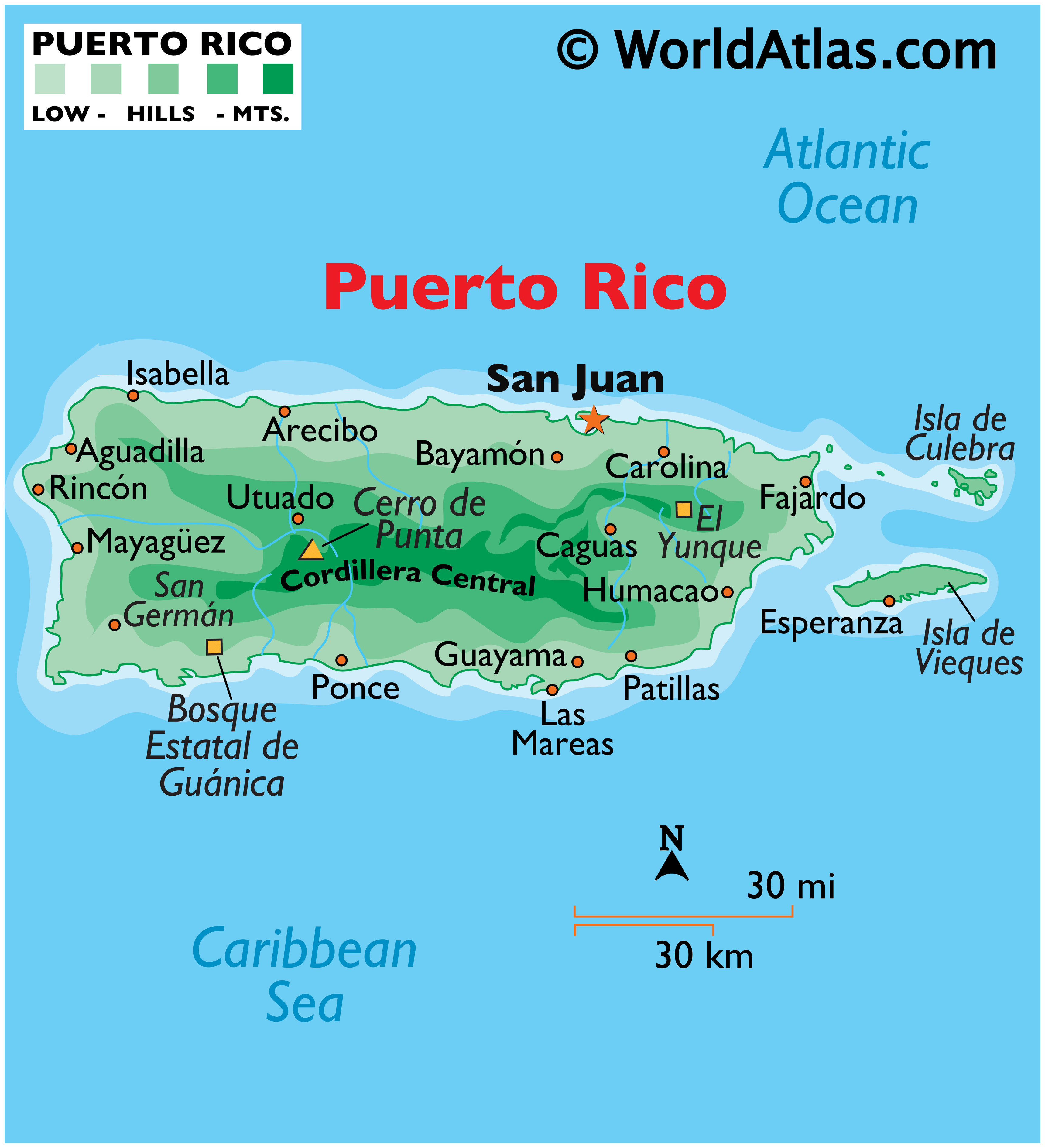 Puerto Rico Maps Facts World Atlas Pr 01 