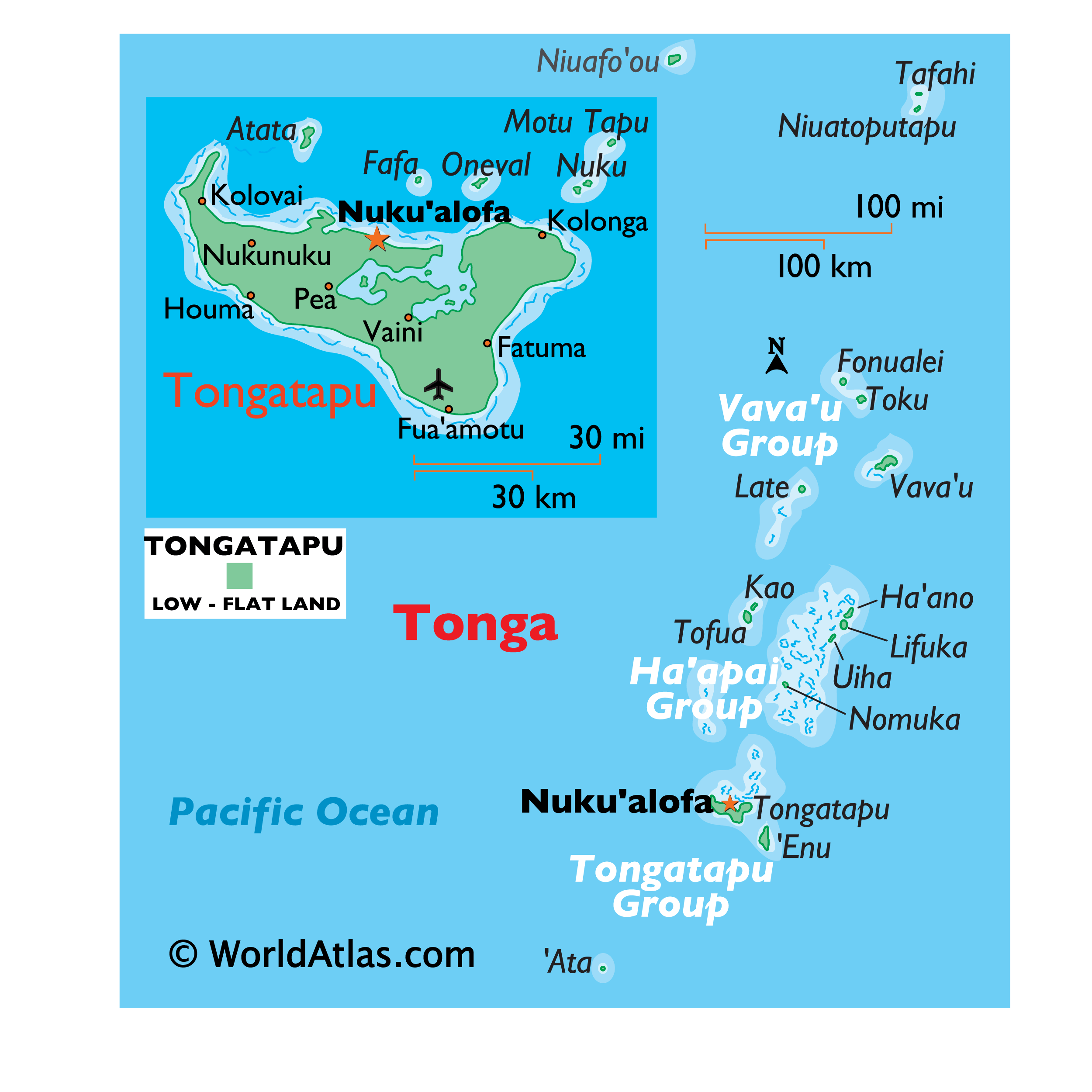 Tonga Maps Facts World Atlas To 01 