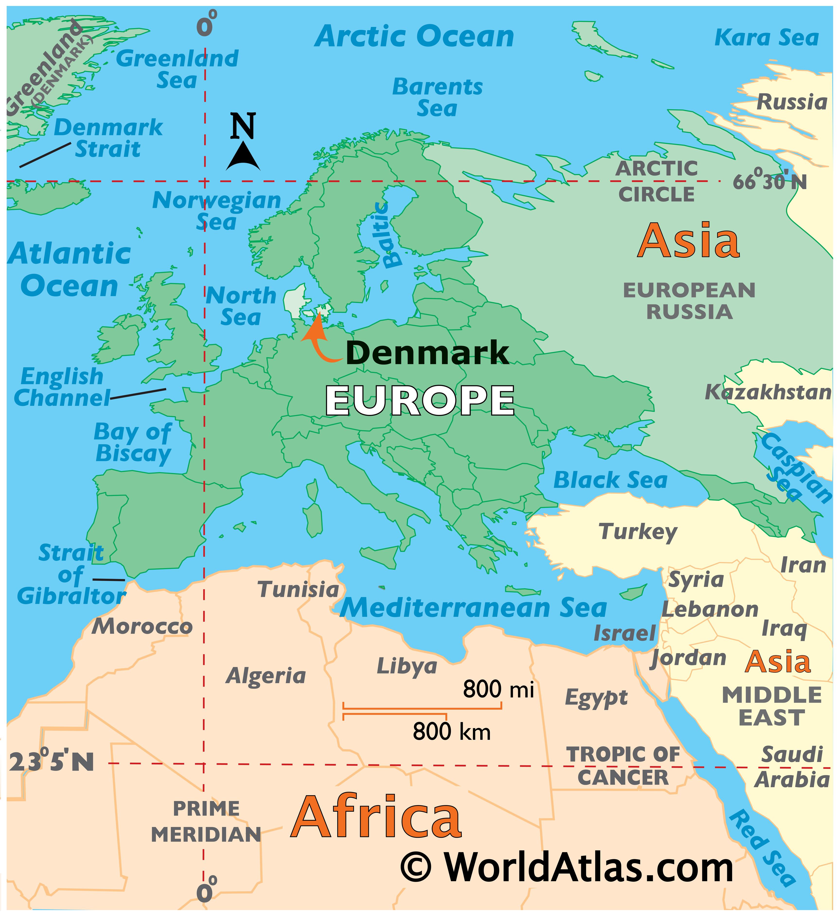 Denmark Maps Facts World Atlas Dk 02 