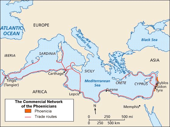 Phoenicians Map 116 