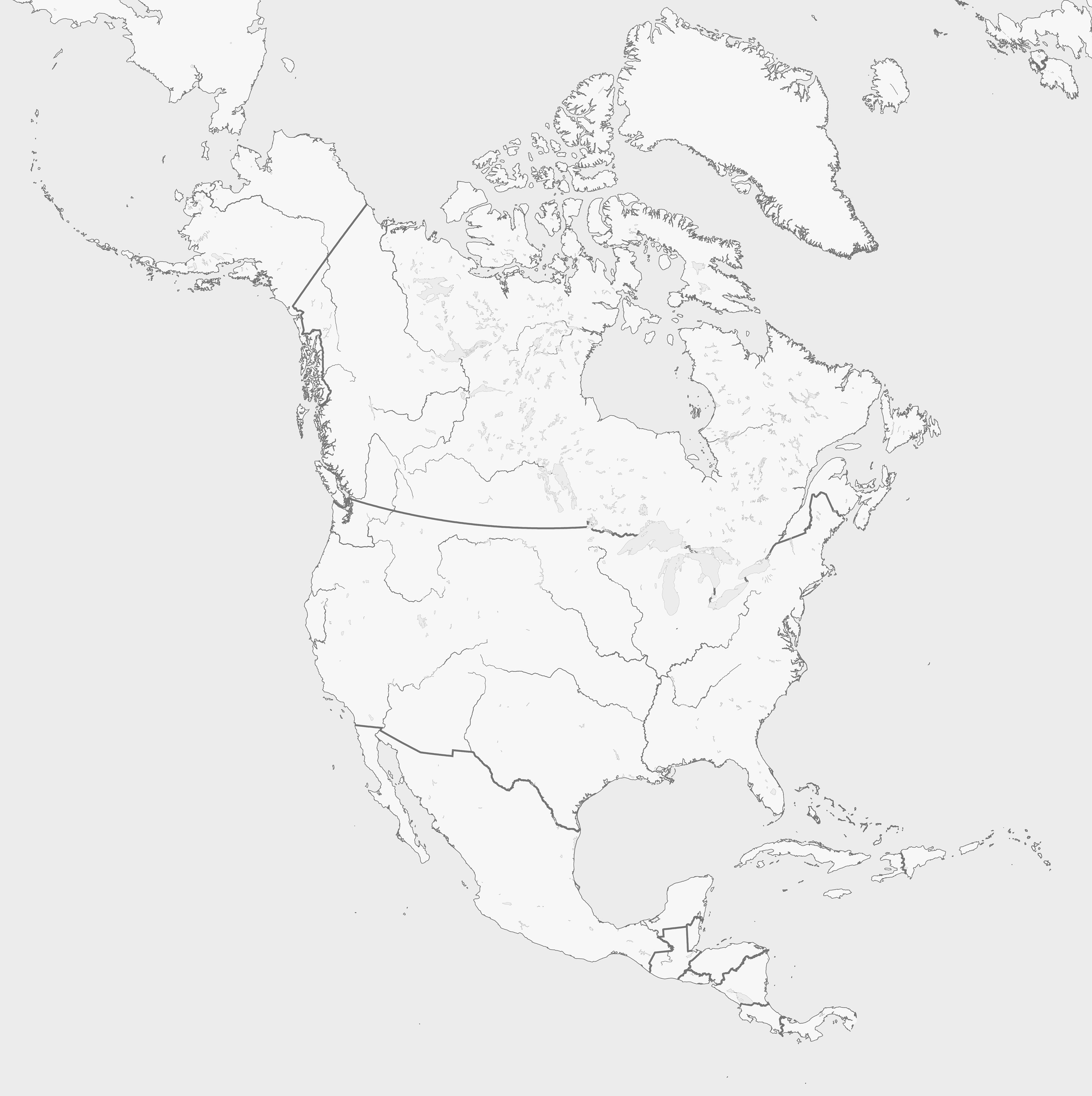 Blank Map Of North America One For All North America Blank Map 