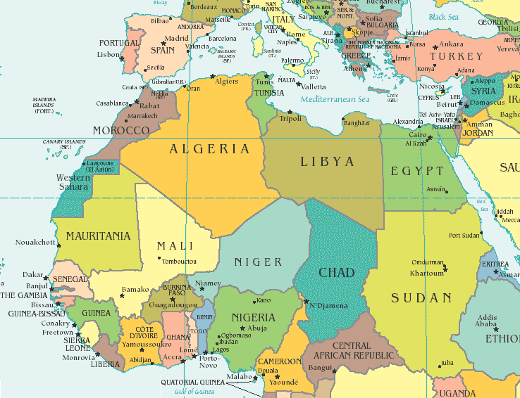 Africa Maps North Africa Map 