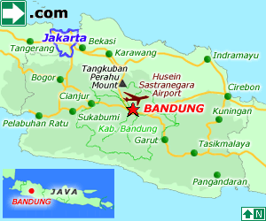 Bandung Map Indonesia Bandung Java Map 