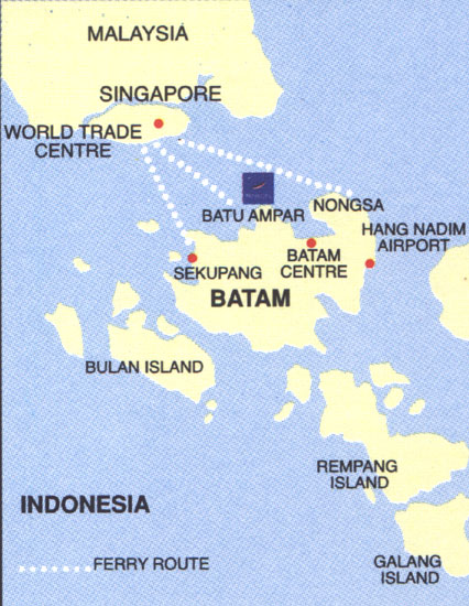 Batam Map Indonesia Batam Map 