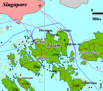 Batam Map Indonesia Batam Travel Map 