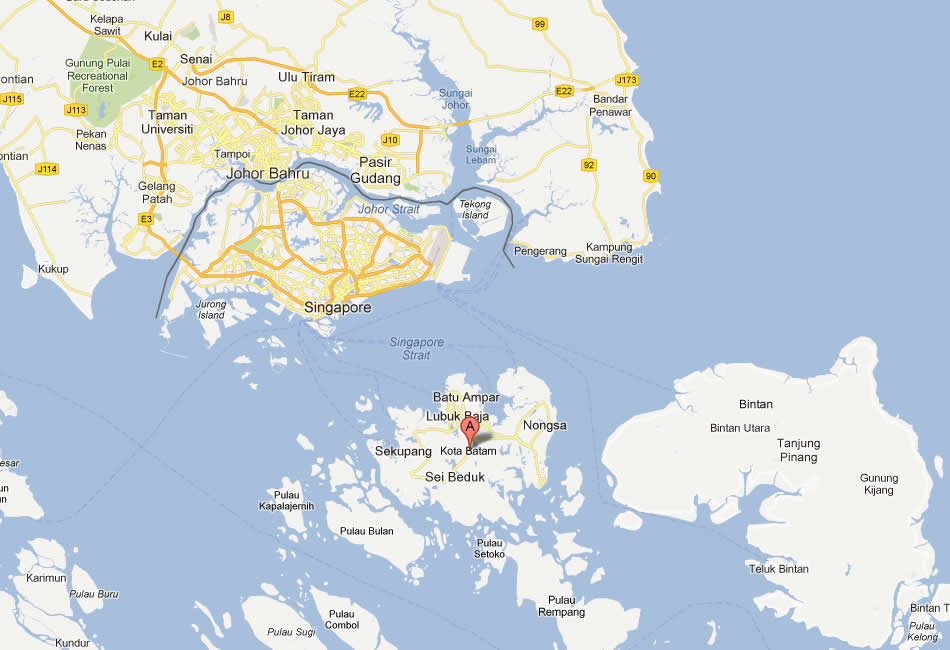 Batam Map Indonesia Map Of Batam 