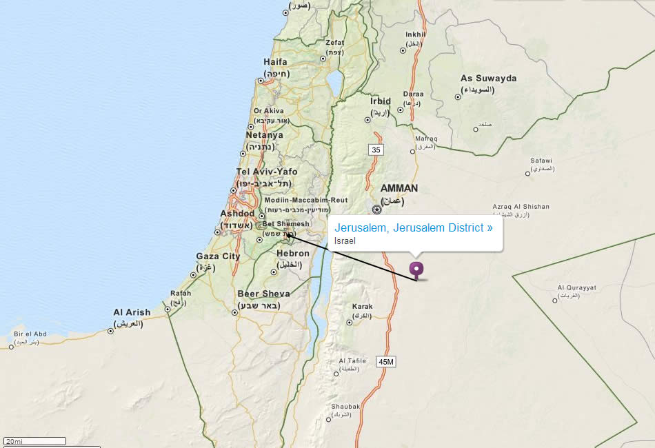 Jerusalem Map Israel Jerusalem Map 