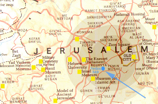 Jerusalem Map Israel Jerusalem Regions Map 