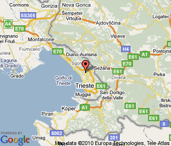 Duino Trieste Mapa Atracciones Trieste Province Map 