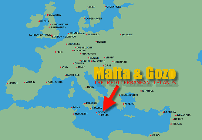 Malta Map Europe Malta Map 