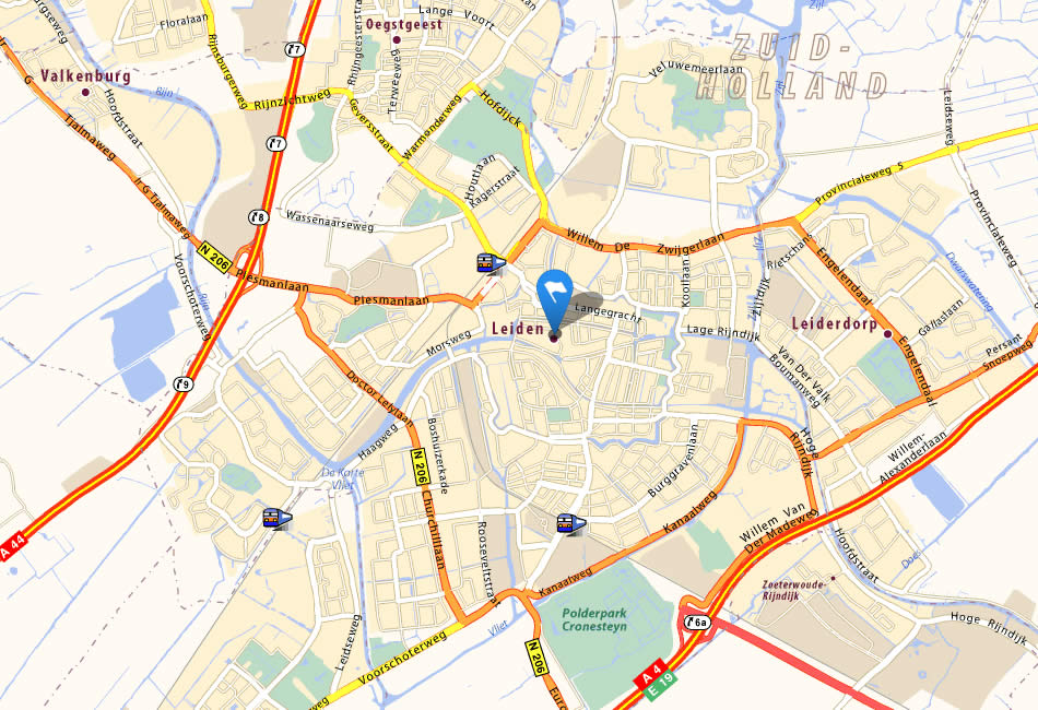 Leiden Map Netherlands Leiden Map 