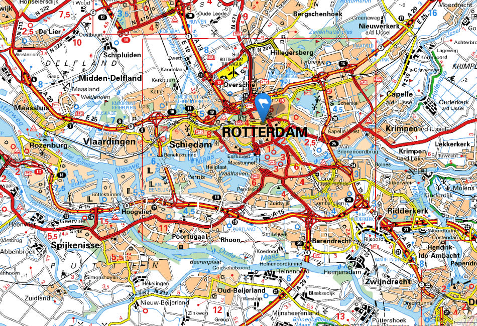 Rotterdam Ny Map At David Galbreath Blog Rotterdam Map 
