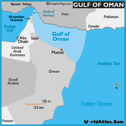 Oman Map Oman Gulf Map Oman 