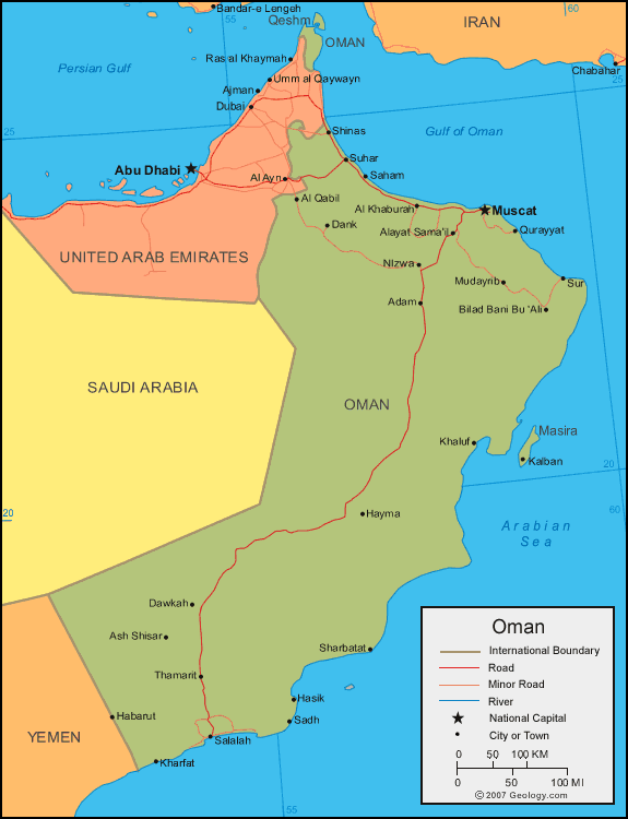 Oman map