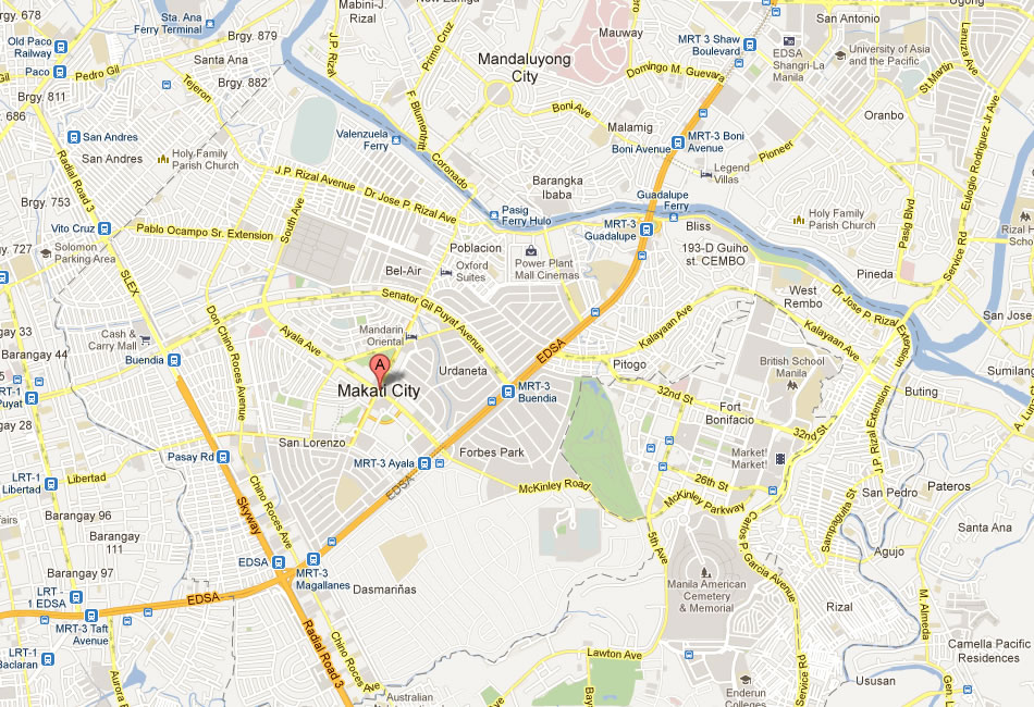 Makati Map Philippines Map Of Makati 