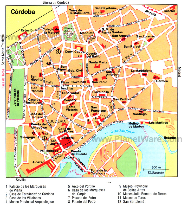 Cordoba Map Spain Cordoba Map 