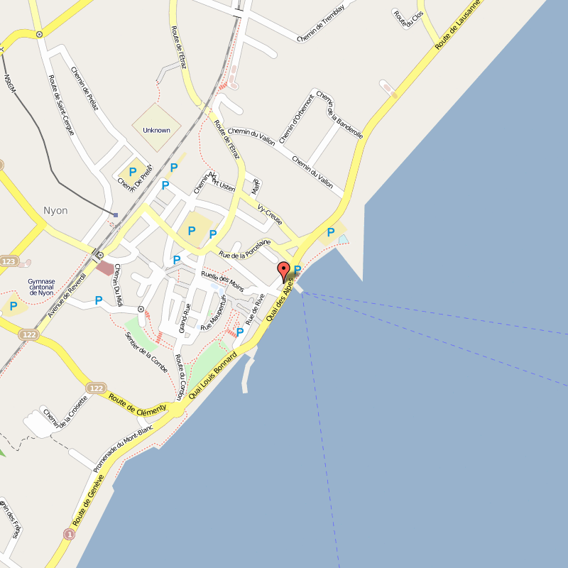 Nyon map