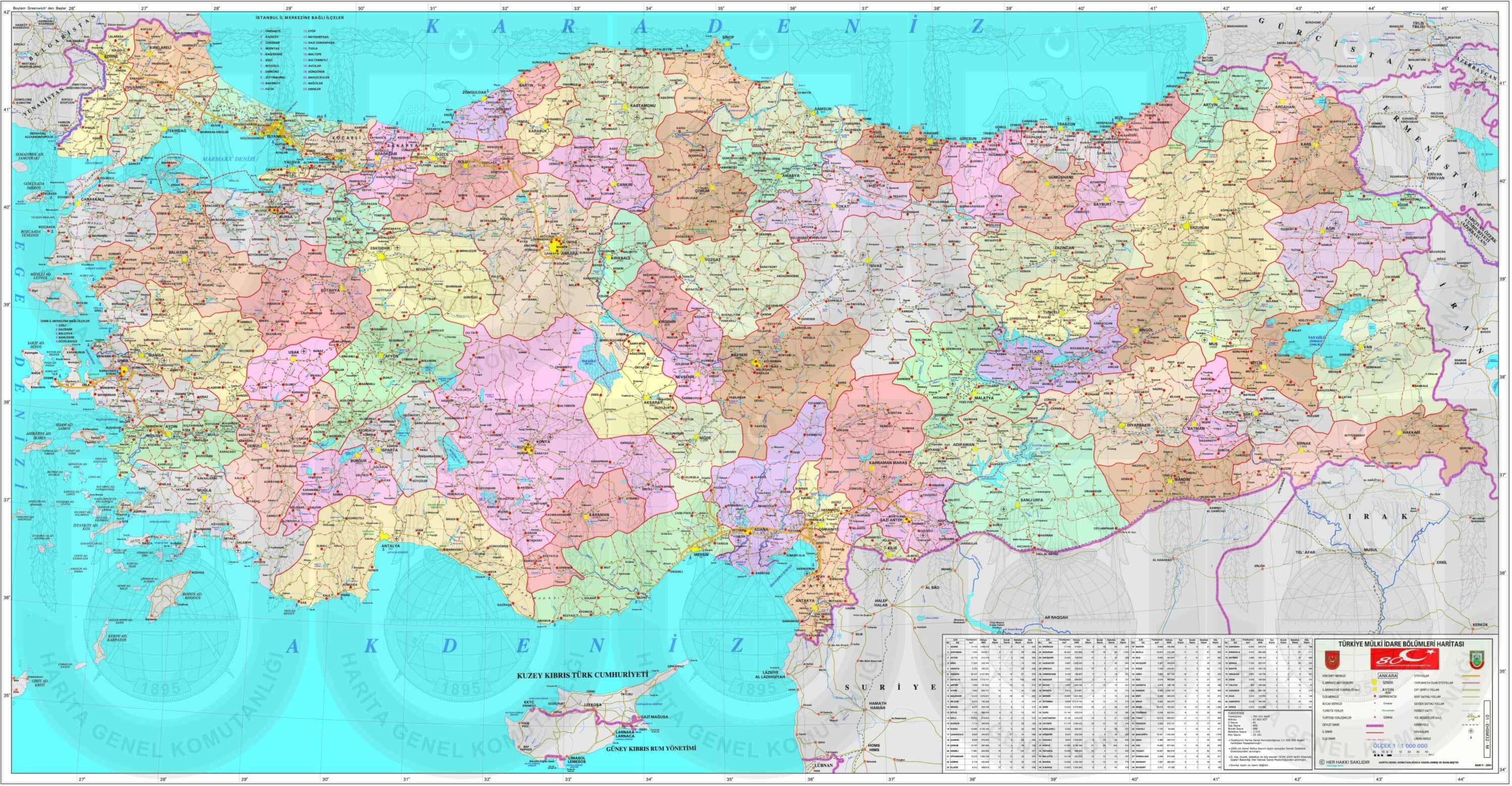 Map Of Turkey Turkey Political Map 