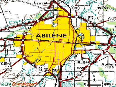 Abilene Texas Map Abilene Area Map 