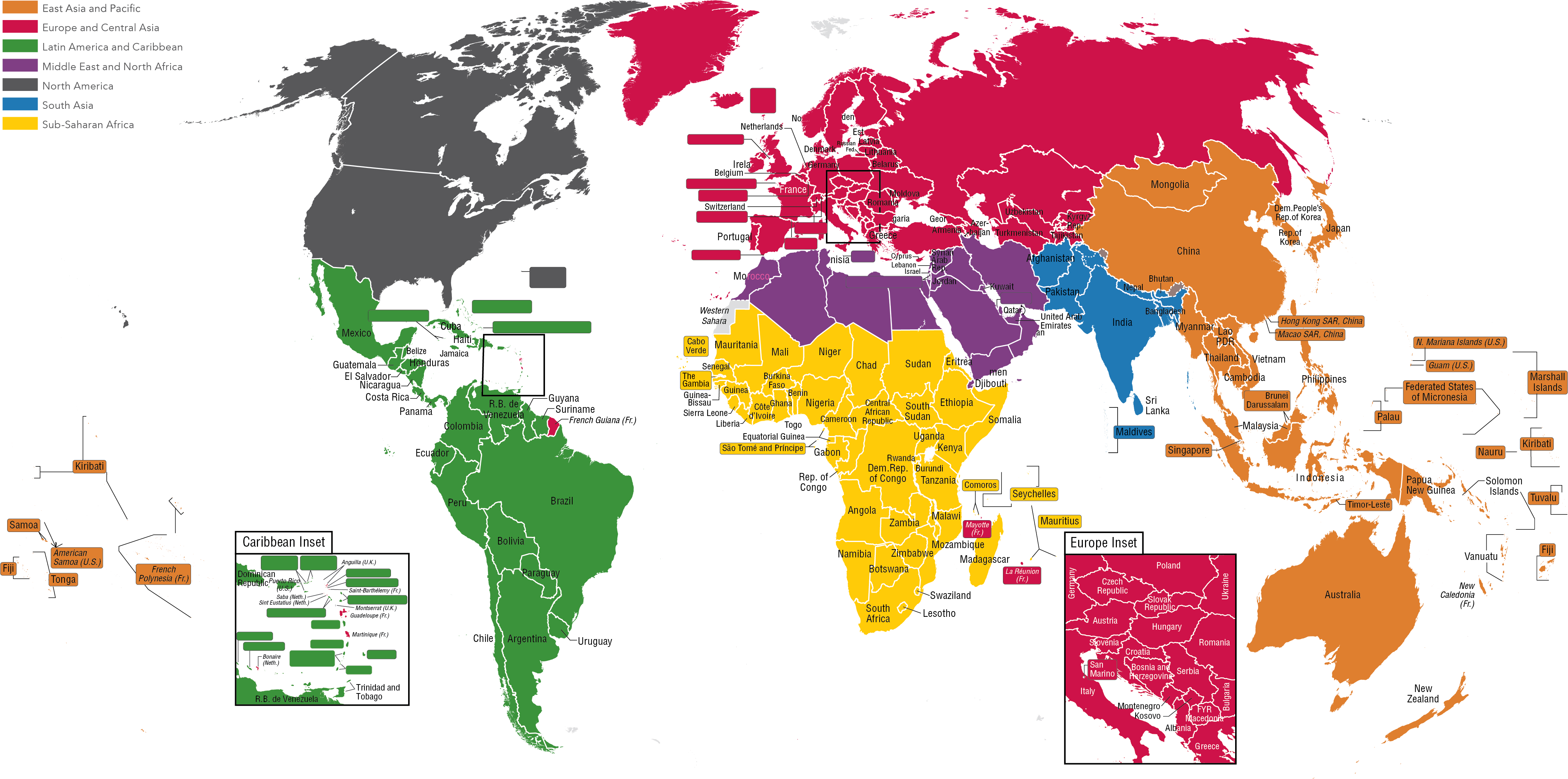 World Region Map World Region Map 
