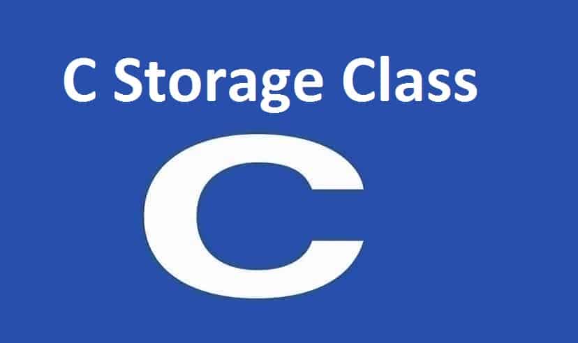C Storage Class | Learn C Programming