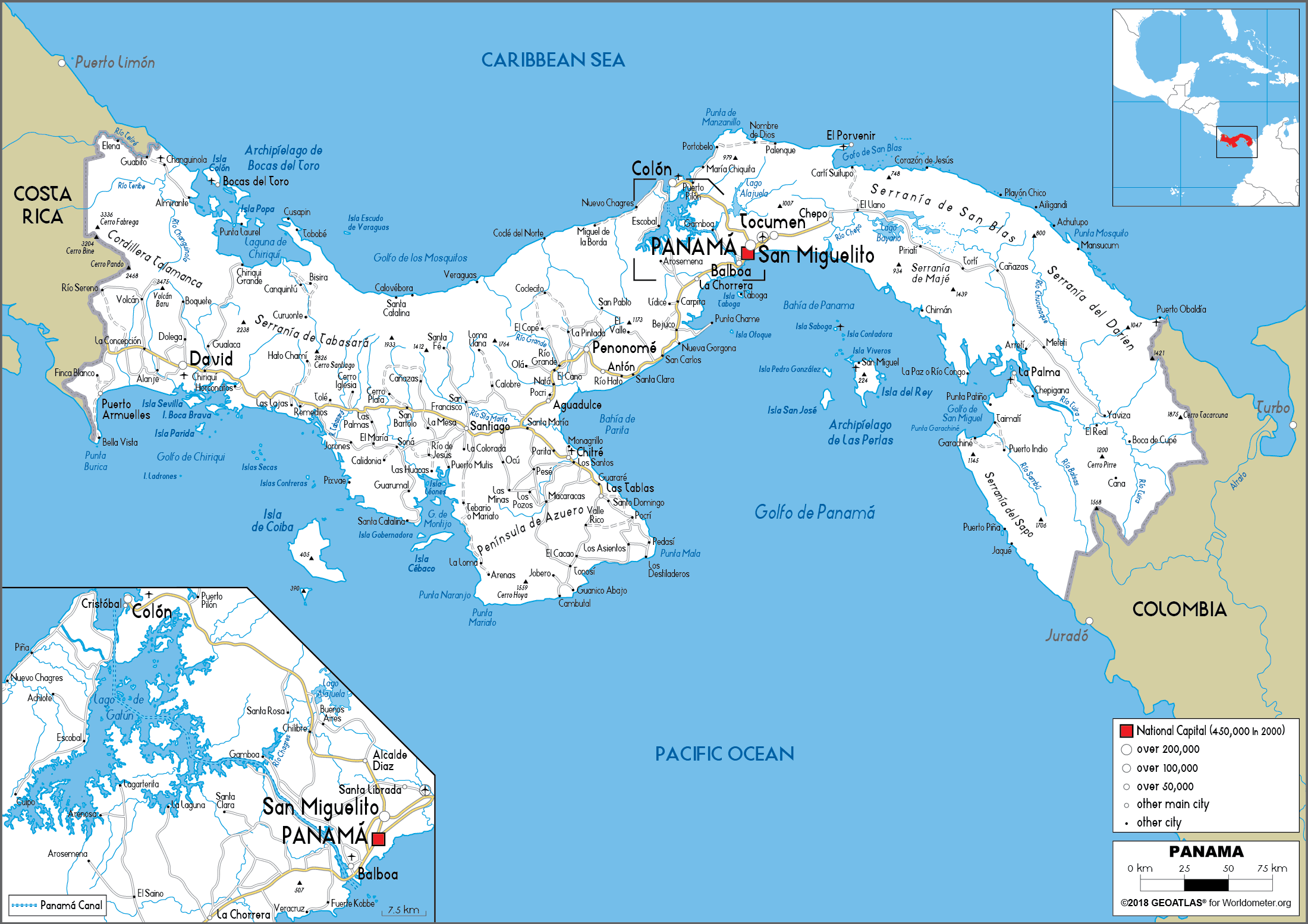 Printable Panama Road Map Printables Templates Free Panama Road Map 