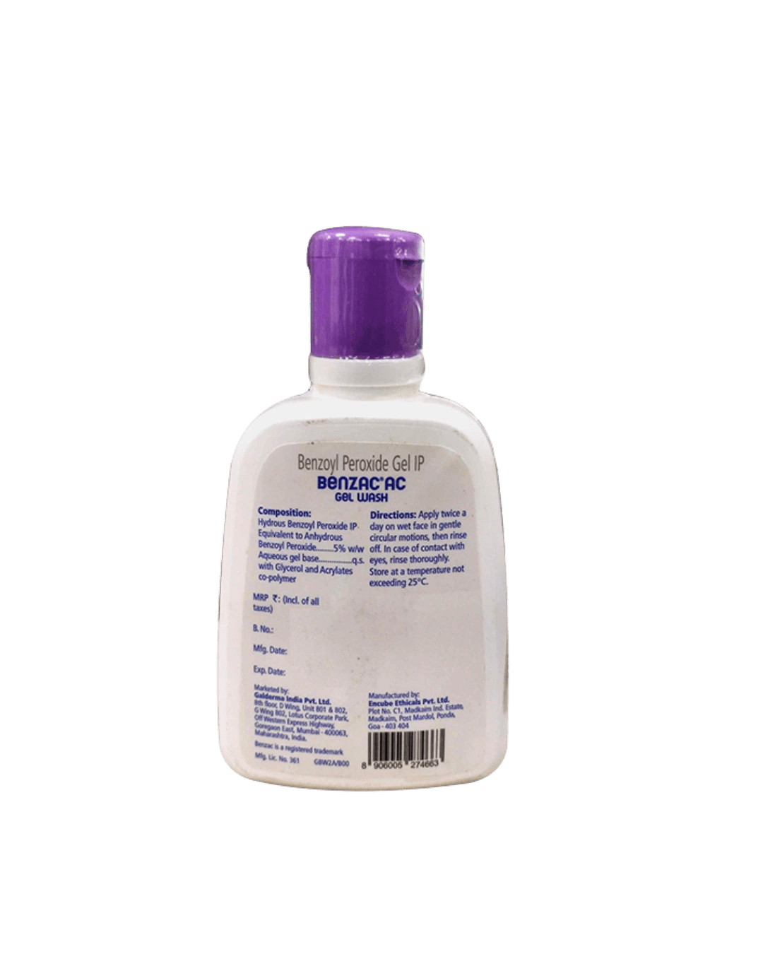 Benzac Ac Gel Wash 100 %