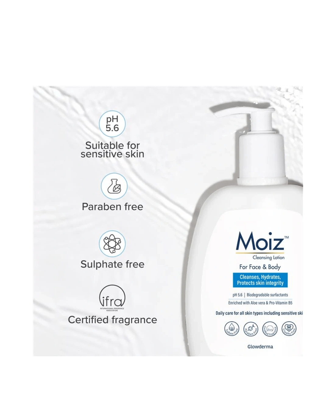 Moiz Cleansing Lotion – Gentle & Effective Daily Cleanser for Sensitive Skin