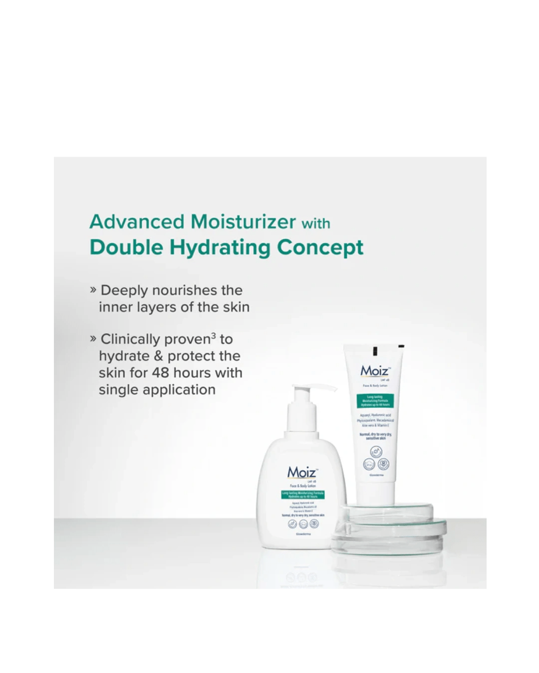 Moiz LMF 48 Lotion – 48-Hour Intense Hydration for Dry, Itchy, Sensitive Skin