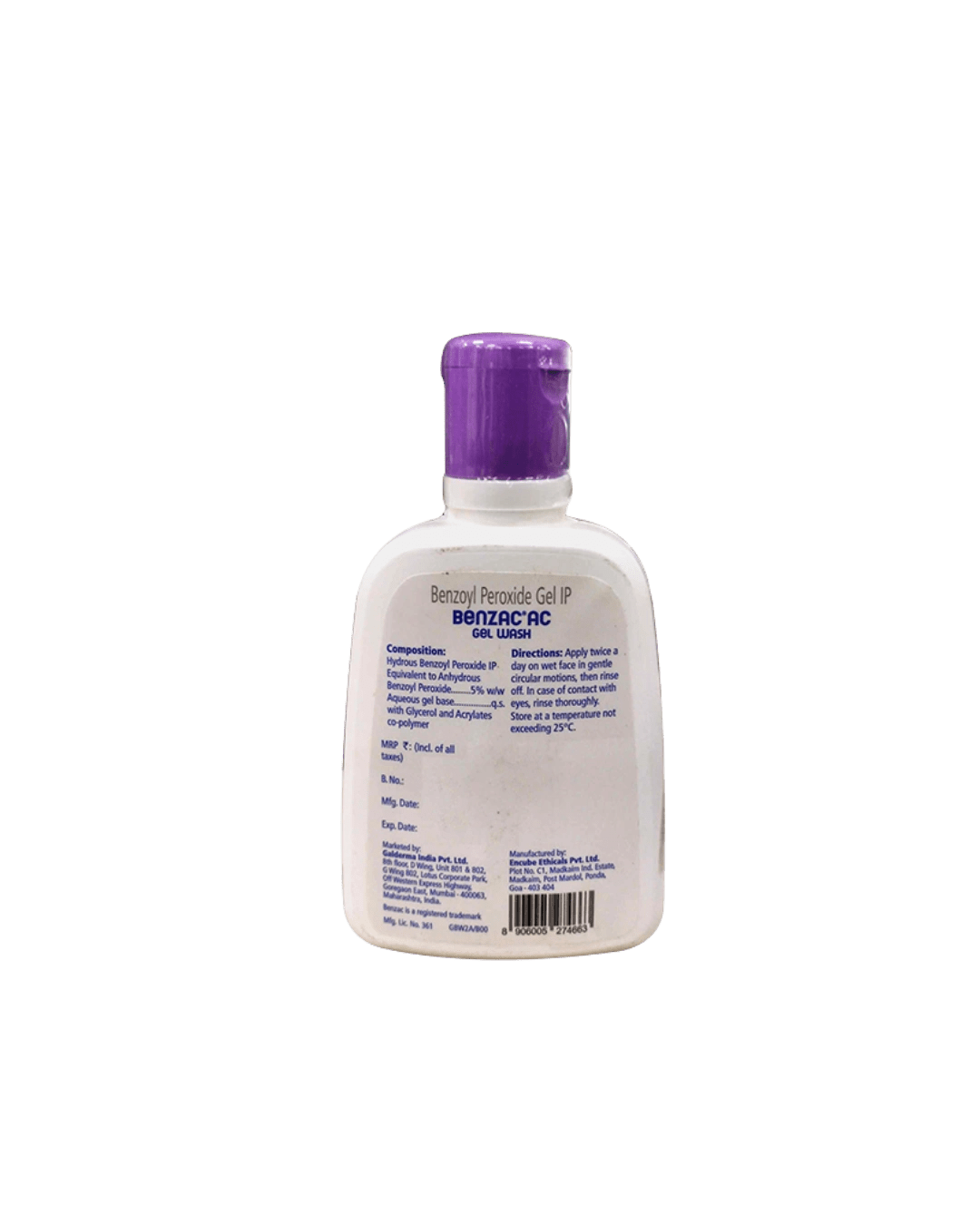 Benzac AC Gel Wash 100ML Galderma Pharma